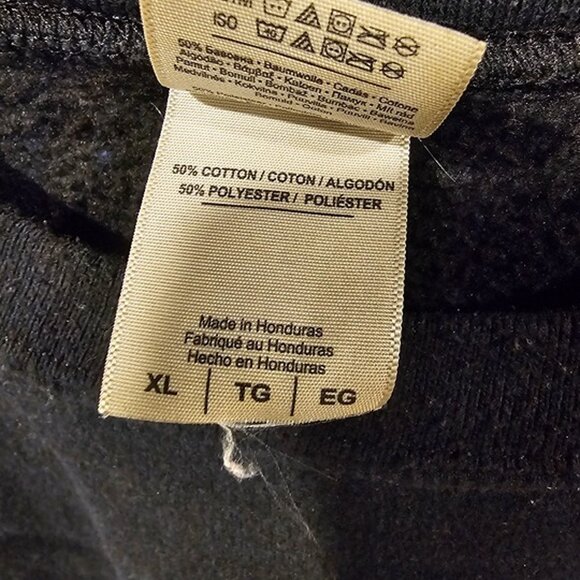 Gildan Heavy Blend Sweater Men Size XL Gray Long Sleeves Crew Neck - Picture 3 of 5